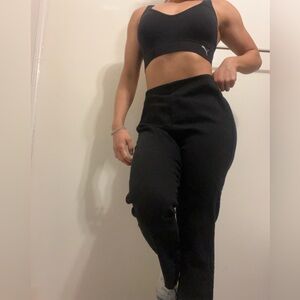 J26 Frank and Eileen Frayed High Rise Black Pants